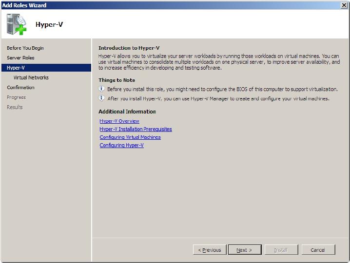 Hyper-V Role Installation, image 4 of 8