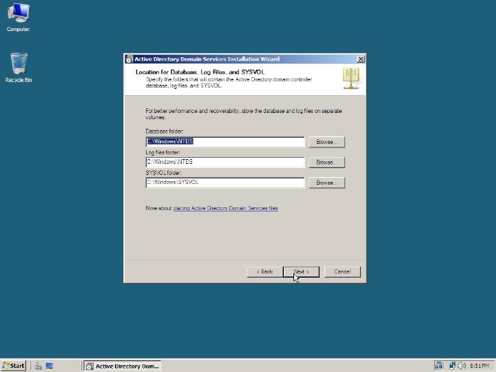 Windows Server 2008 - Install Domain Controller Role, image 10 of 17
