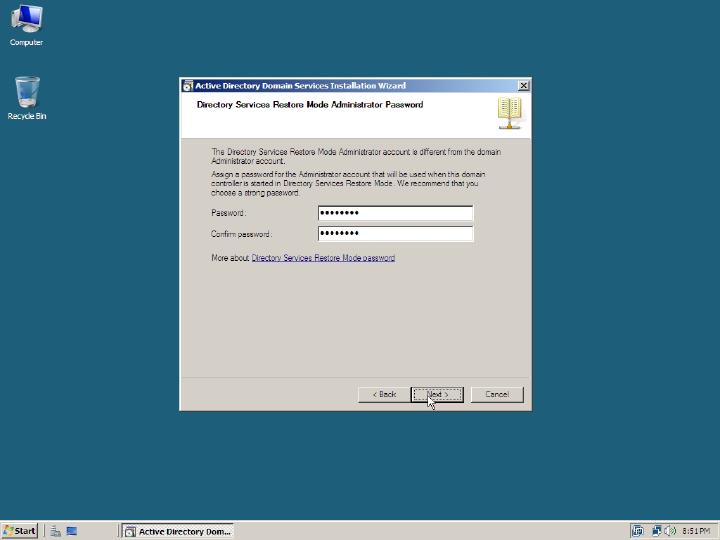 Windows Server 2008 - Install Domain Controller Role, image 11 of 17