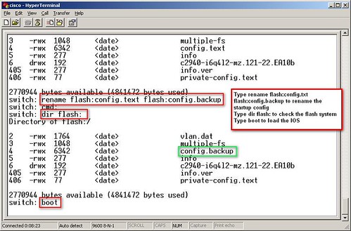 Cisco Switch 2940 Password Reset Step3