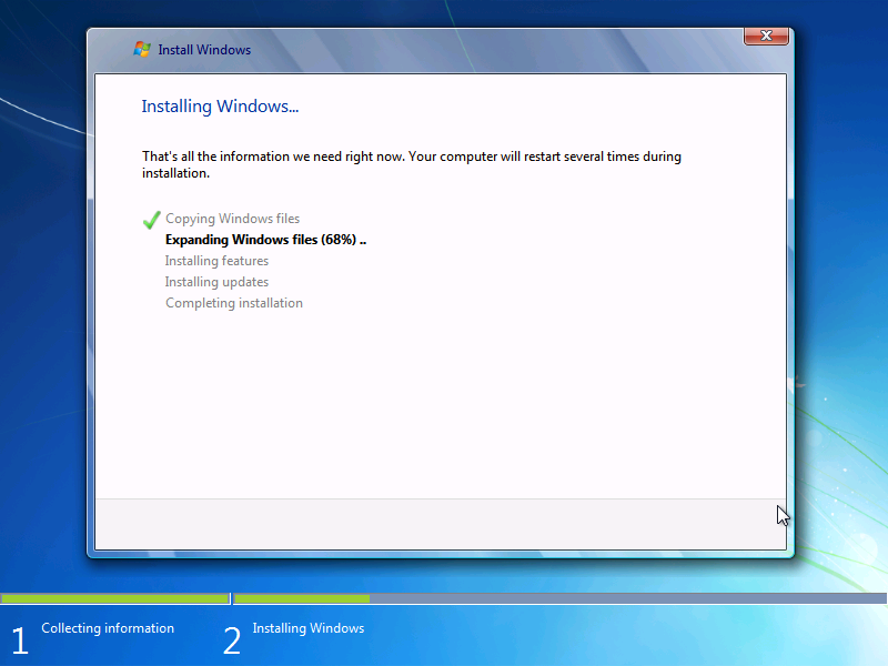 Windows 7 Setup