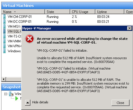 Hyper-V Memory