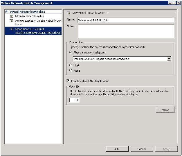 Hyper-V Virtual Network Switch VLAN, image 3 of 4